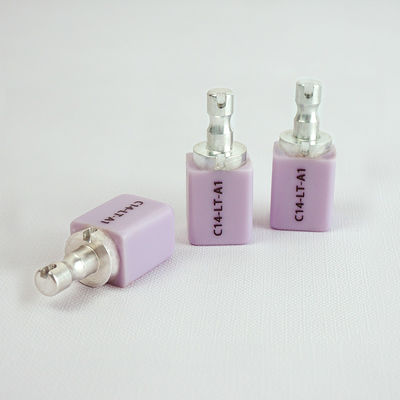 ซื้อ กระจกเซรามิก C14 ปริมาณฟันฟัน ลิทธิียม Disilicate บล็อก CAD CAM สําหรับการฟื้นฟูเซรามิก online manufacture