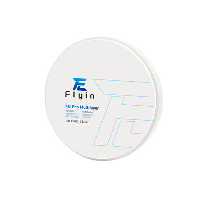 ฟันเทียม Cad Cam ห้องปฏิบัติการฟัน Zirconia เซรามิกบล็อก 4D โปรหลายชั้น