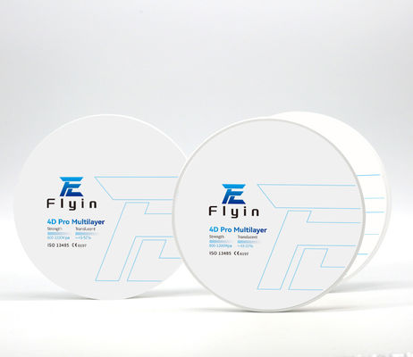 4D Pro Dental Lab CAD CAM Zirconia Block สีขาว มีความใสสูง