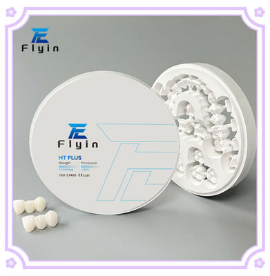 แรงสูง Cad Cam การแปรรูปบล็อกเซรามิกสีขาว Zirconia HT