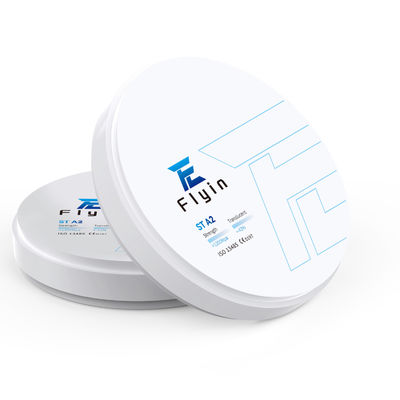 Ultra Translucency Flyin ST A2 Zirconia Disks ค้อน Zirconia ขาว สําหรับเครื่องบด Cadcam