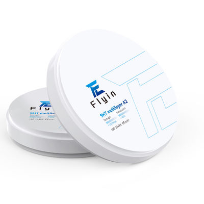 SHT หลายชั้นฟัน Zirconia บล็อก 46% ความโปร่งใส CAD CAM อุปกรณ์