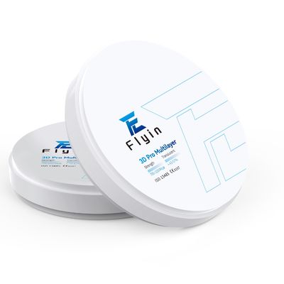 Flyin New Popular Sale Cad Cam Zirconia Blocks 14mm 3D โปร บล็อคซิกอร์คอนียาหลายชั้น